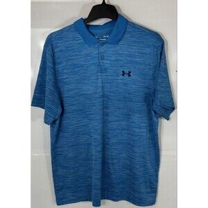 Under Armour The Performance Polo Heathered Turquoise Men's Size Large